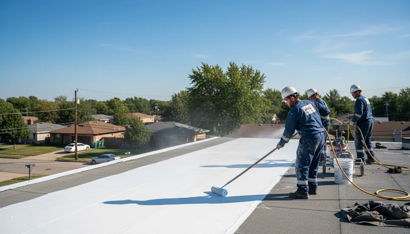 Commercial roof coating in Pheba, MS near me